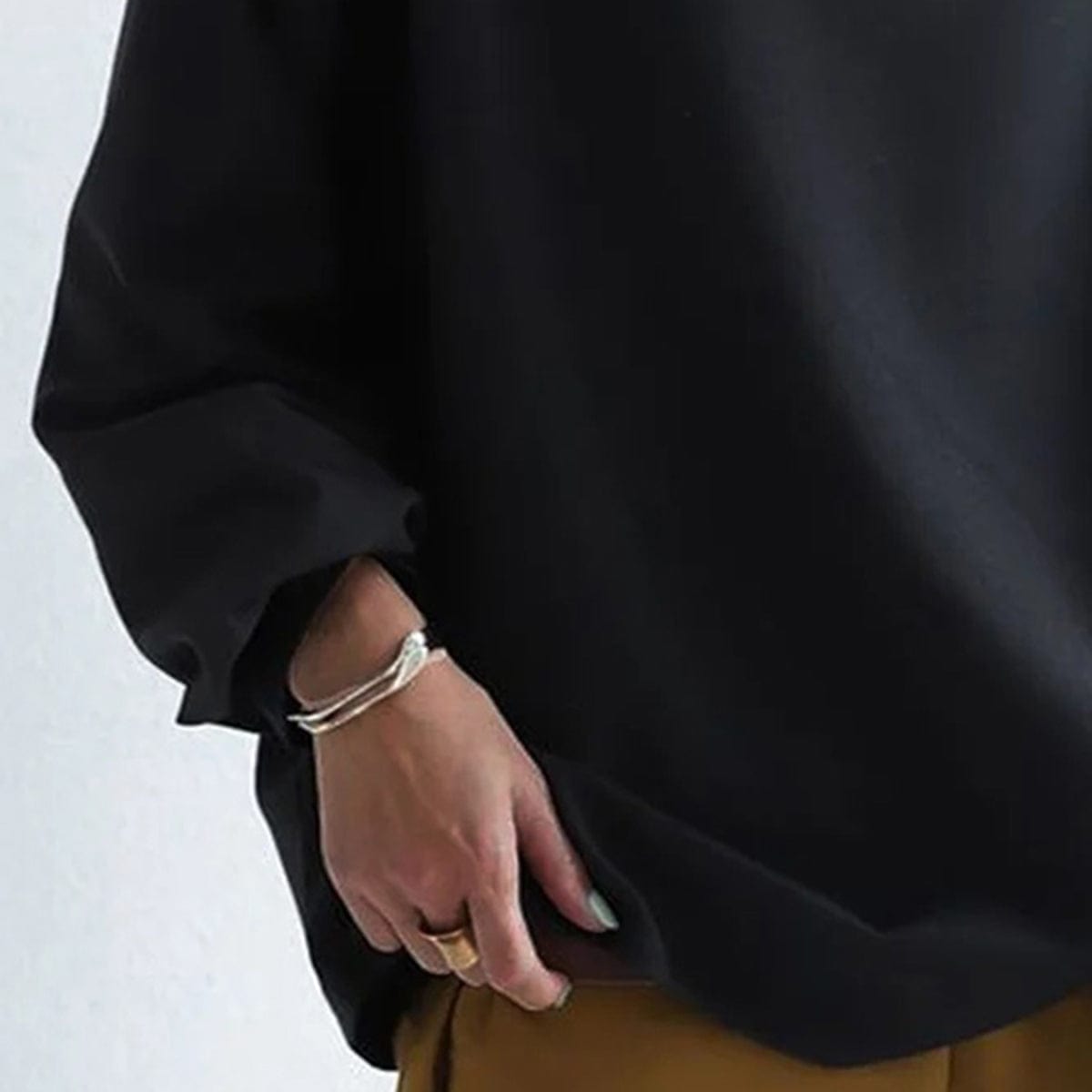 Rachel | Chic High-Neck Long Sleeve Top in Lumina