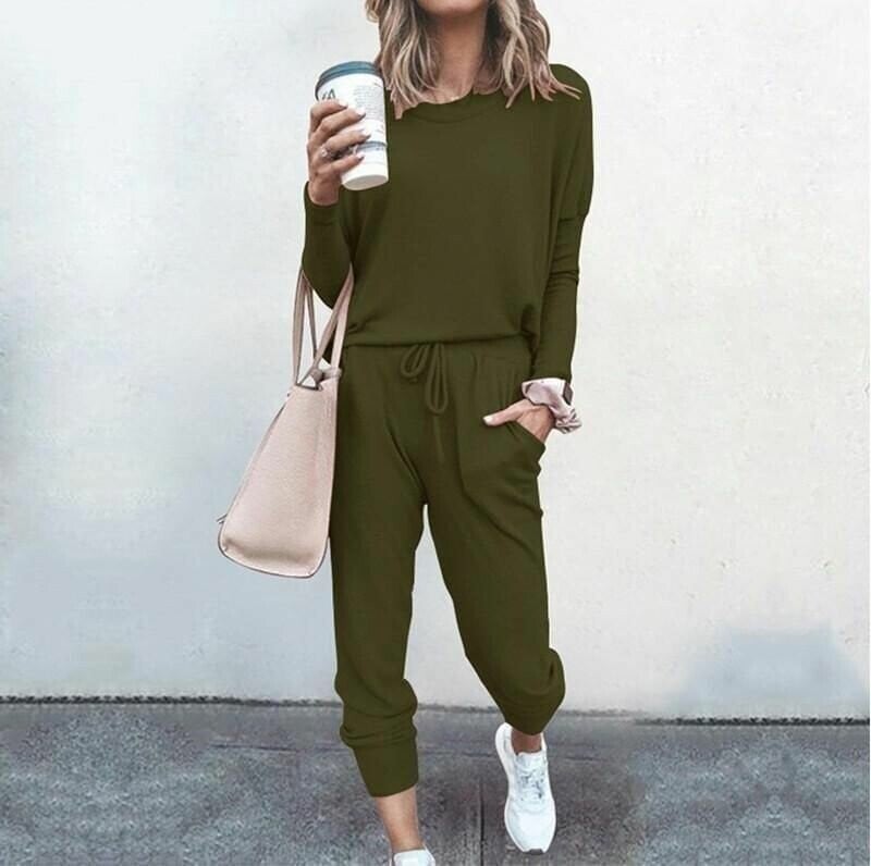 Women's Two-Piece Set | Jogger-style Pants