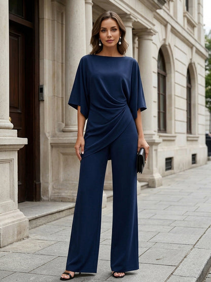 Jamie | Elegant draped waist two-piece ensemble