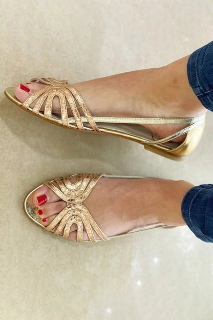 Eleonora | Light Summer Sandals in Golden