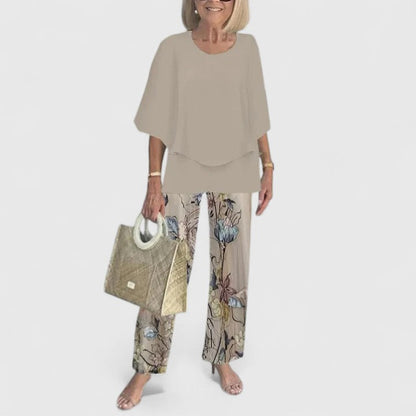 Women's Co-Ord Set | Wide-Leg Floral