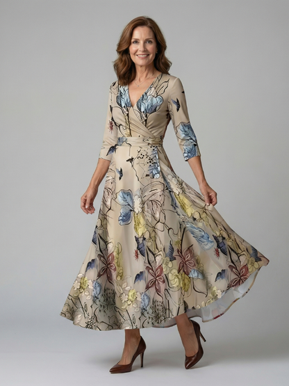 Morwenna | Floral Wrap Maxi Dress