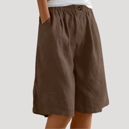 Lammie | Bermuda Shorts with Elastic Waist for Women