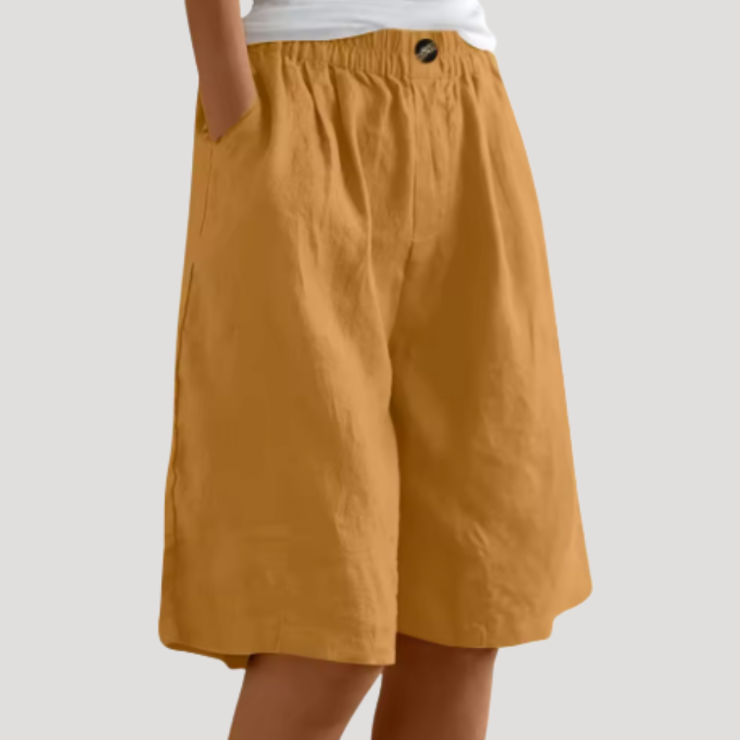 Lammie | Bermuda Shorts with Elastic Waist for Women