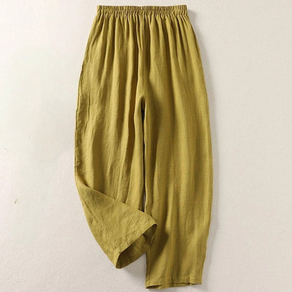 Amalia | Lightweight cotton-linen trousers for effortless style