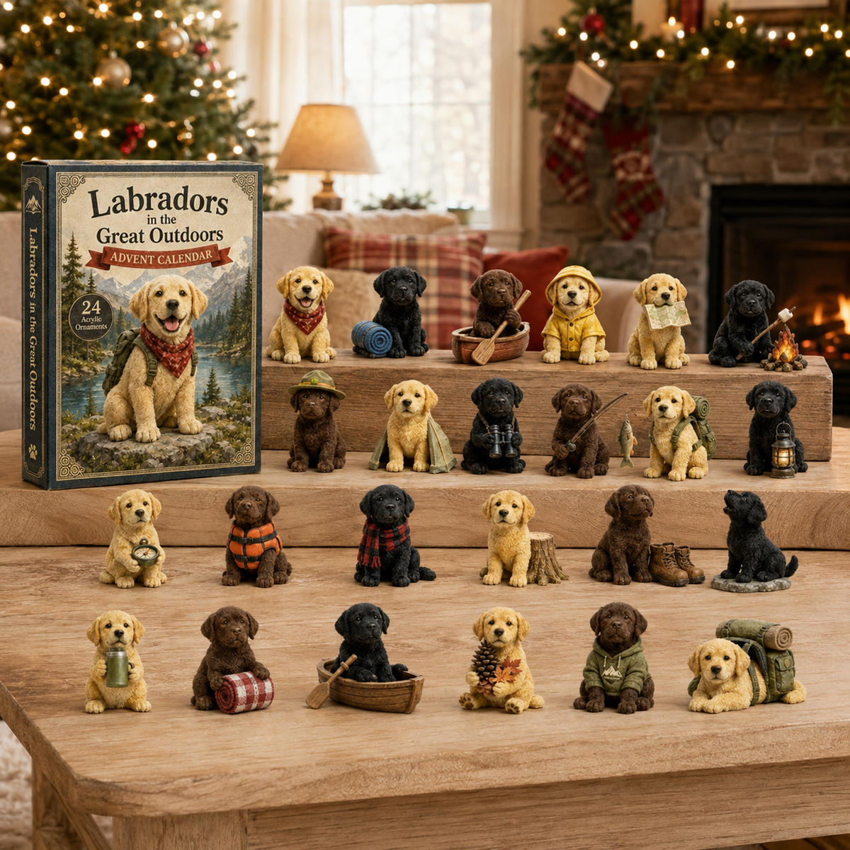 Juniper | Labrador Advent Calendar with 24 Mystery Acrylic Charms
