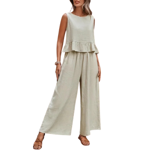 Women's Two-Piece Set | Ruffle Summer