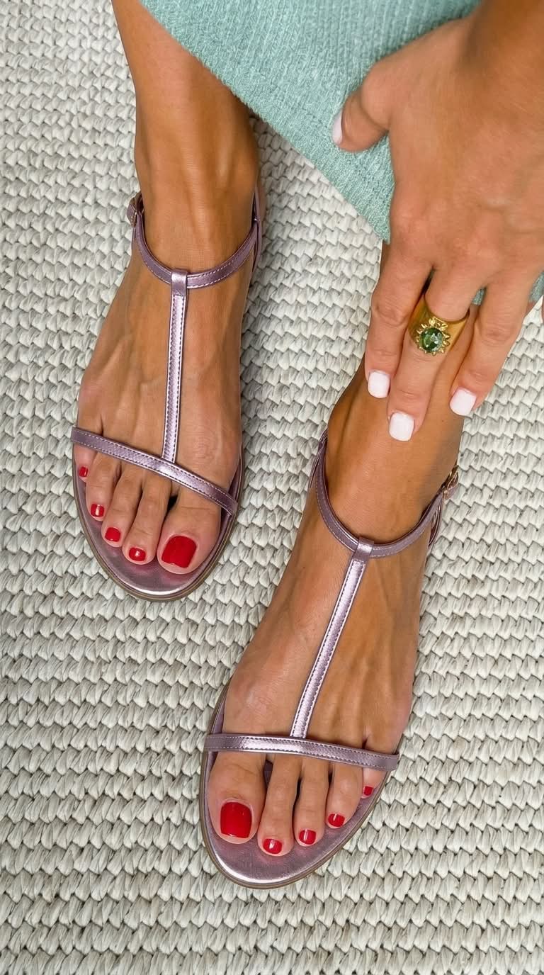 Rosalba | Spring Golden Sandals