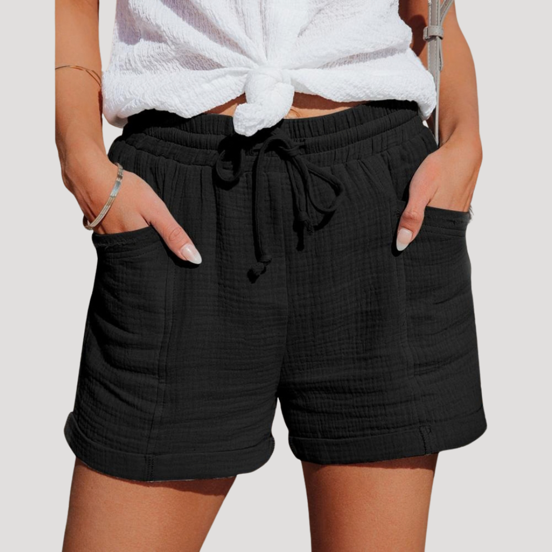 Liesette | Drawstring Shorts with Elasticated Waist for Women