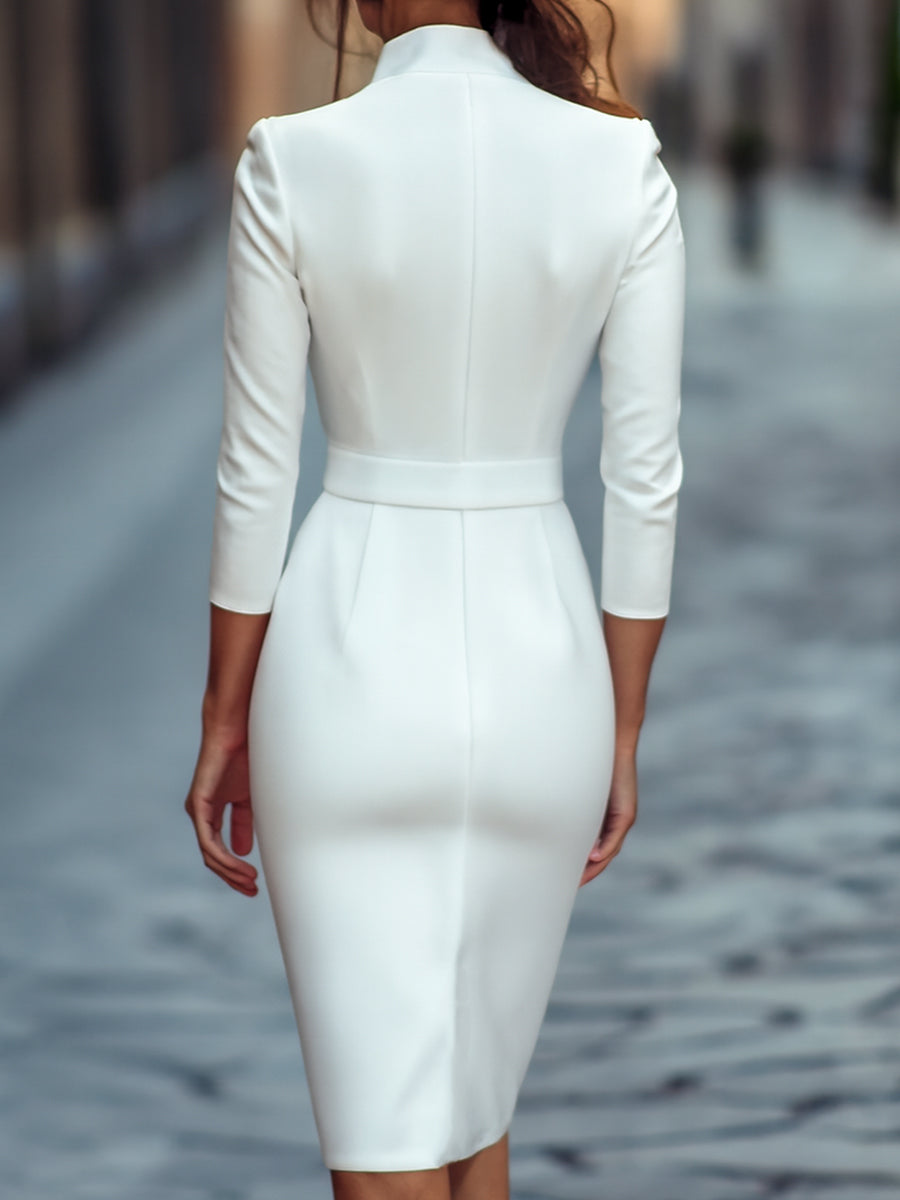 Maisie | Belted Wrap Midi Dress