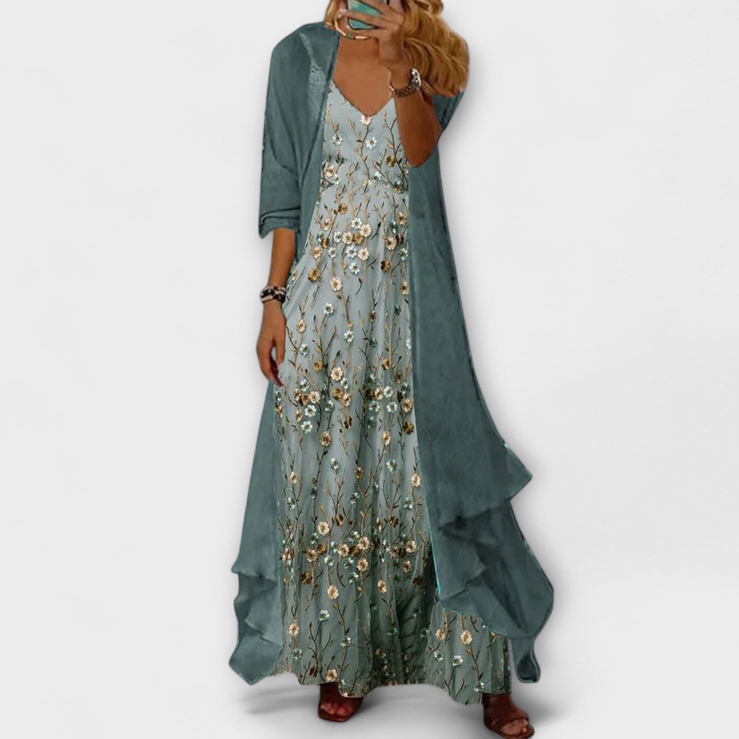 Women's Two-Piece Set | Maxi Dress