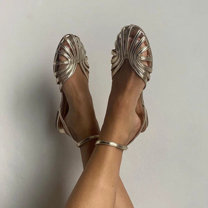 Vittoria | Luxe Golden Jewel Sandals