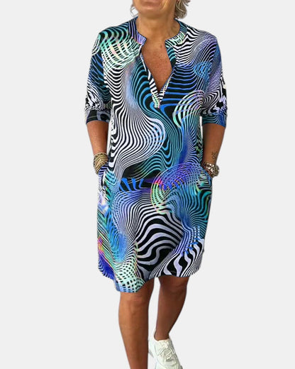 Jessica™ | Colorful V-neck Dress