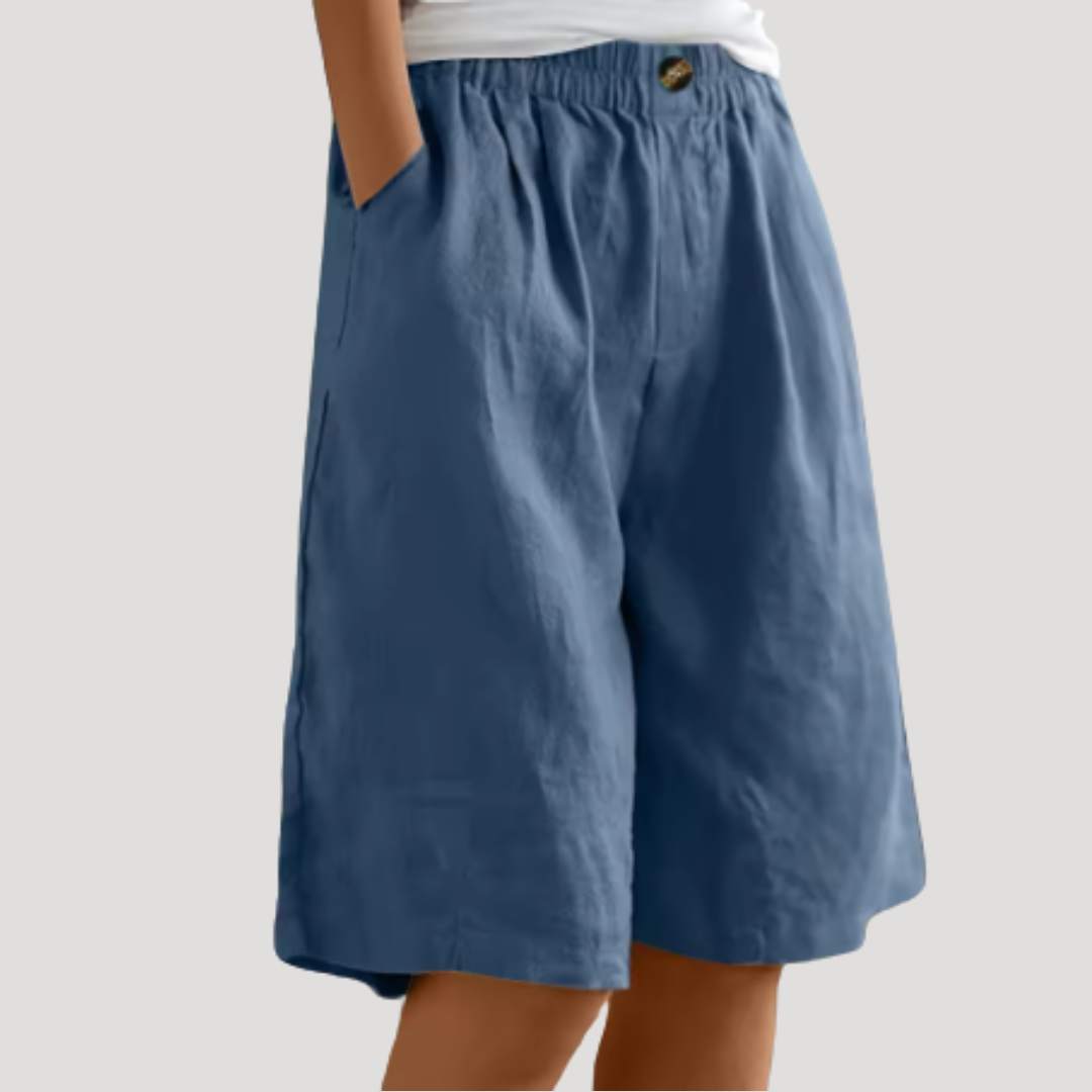 Lammie | Bermuda Shorts with Elastic Waist for Women