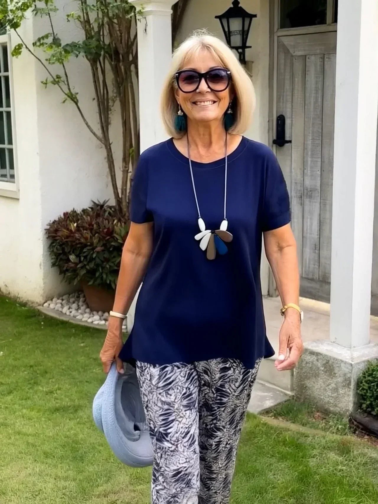 Women's Coastal Set | Matching Outfit With Patterned Bottom