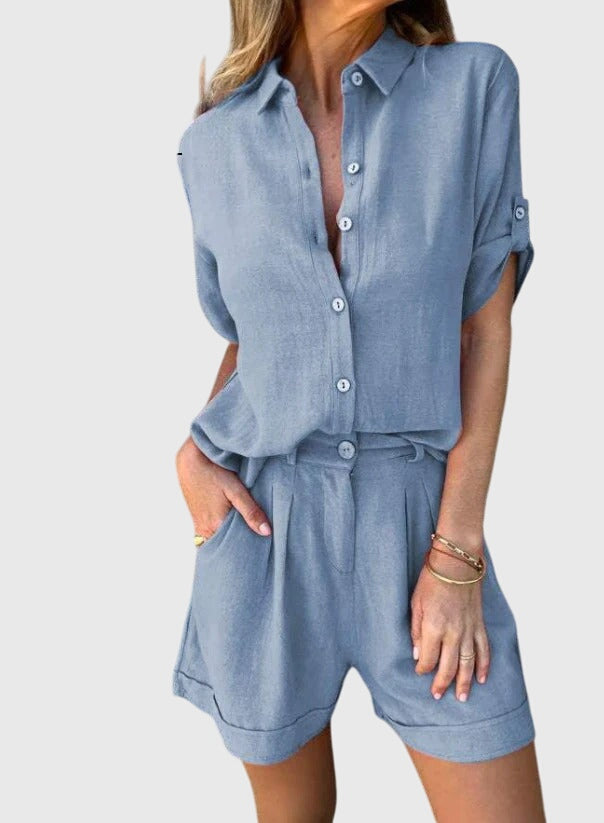 Women's 2 Piece Set | Short Sleeve Shorts