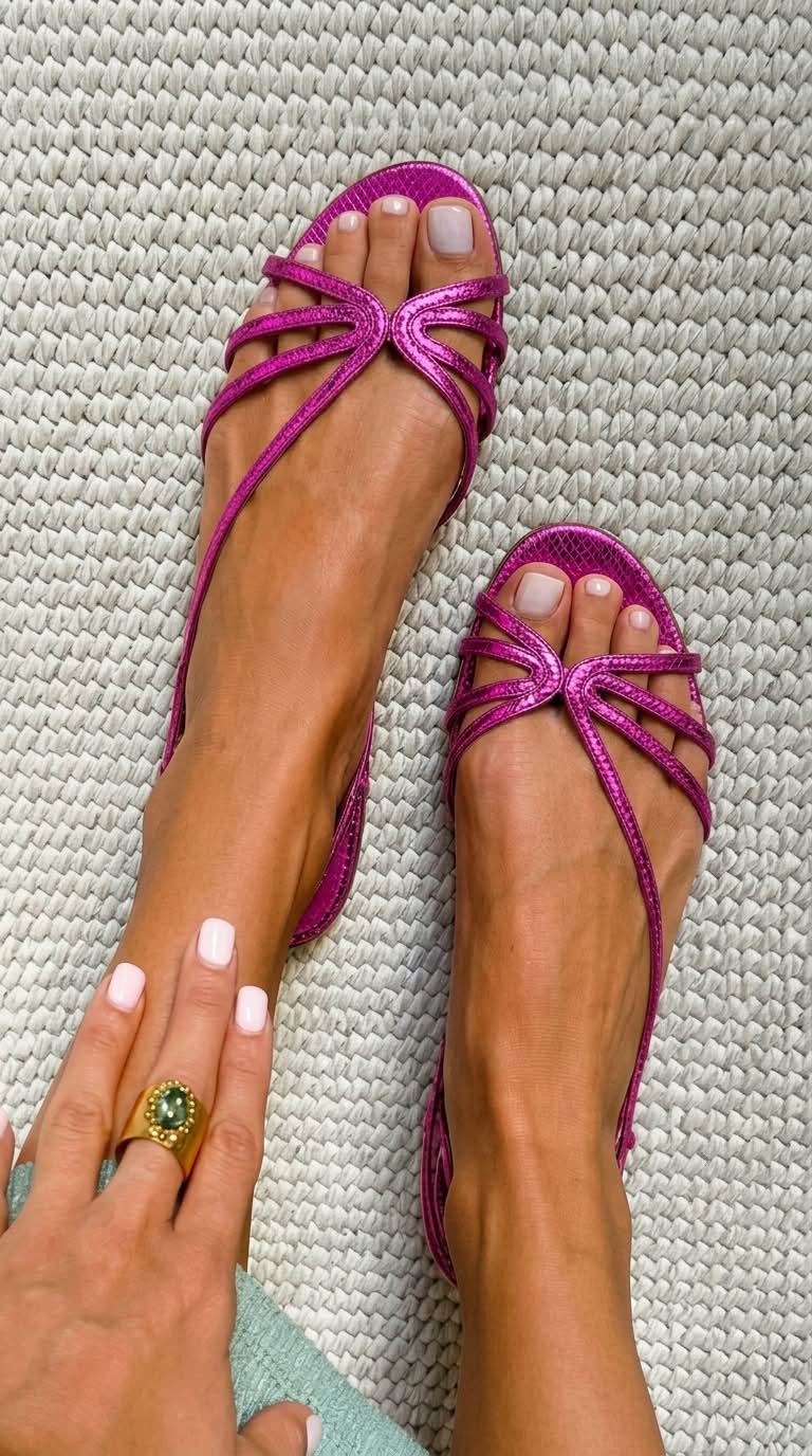Ginevra | Elegant Golden Sandals for Summer