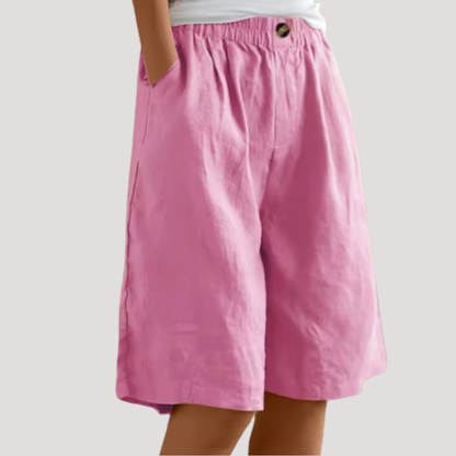 Lammie | Bermuda Shorts with Elastic Waist for Women