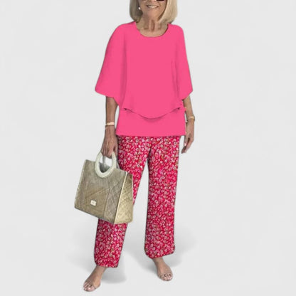 Women's Co-Ord Set | Wide-Leg Floral