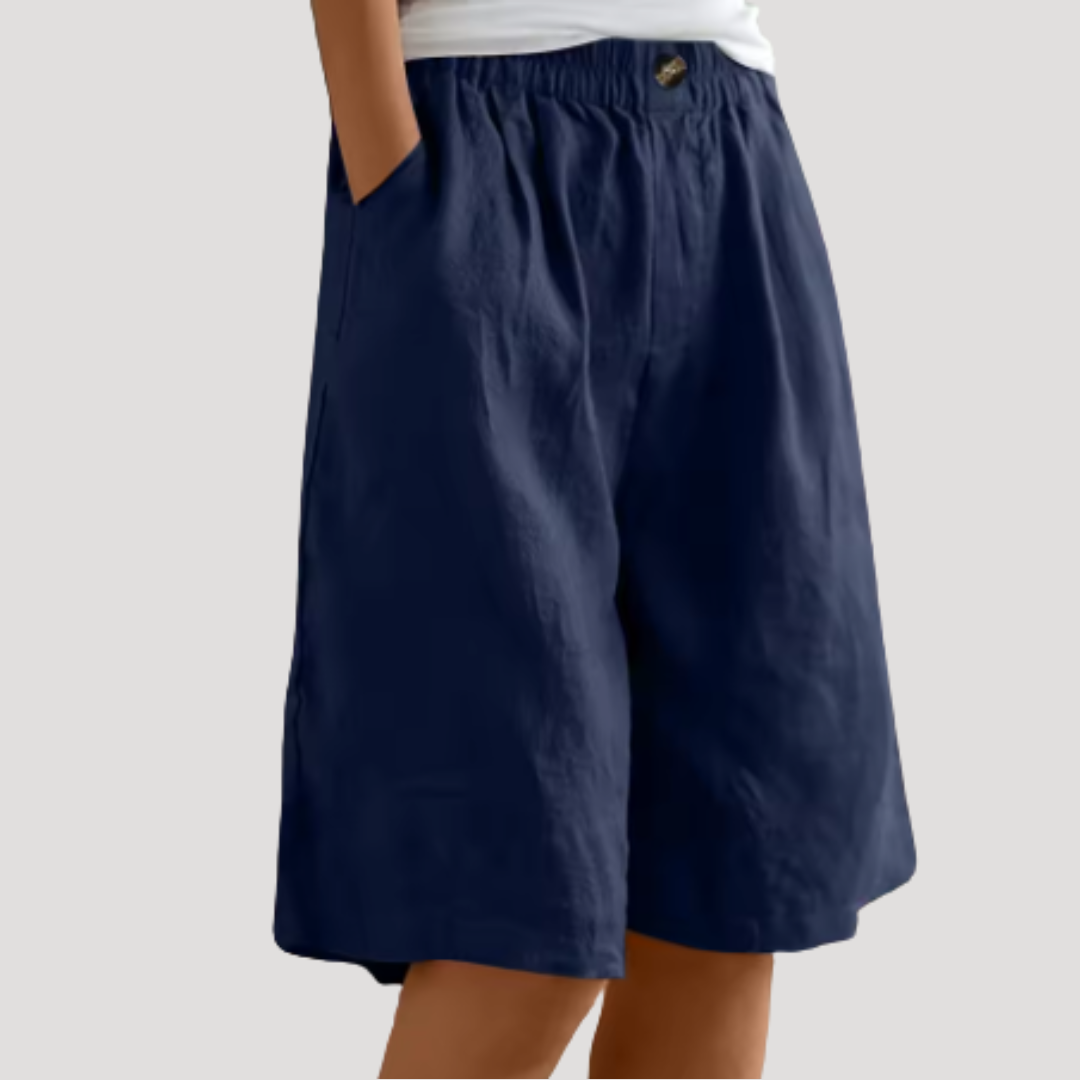 Lammie | Bermuda Shorts with Elastic Waist for Women