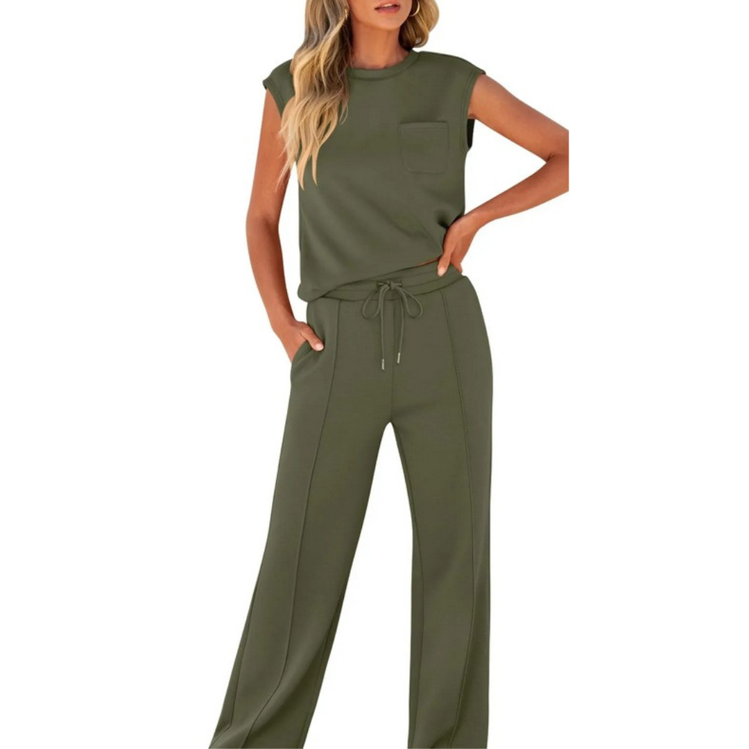 Women's Summer Co-Ord | Sleeveless Top and Pants