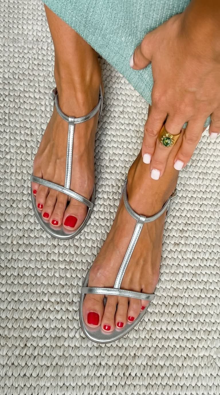 Rosalba | Spring Golden Sandals