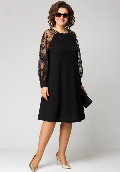 Jane | refined lace midi dress with elegant silhouette