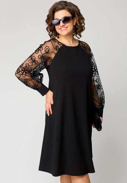 Jane | refined lace midi dress with elegant silhouette