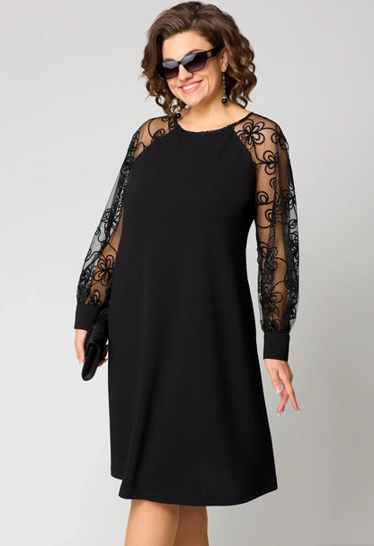 Jane | refined lace midi dress with elegant silhouette