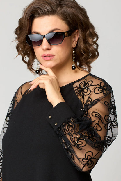 Jane | refined lace midi dress with elegant silhouette