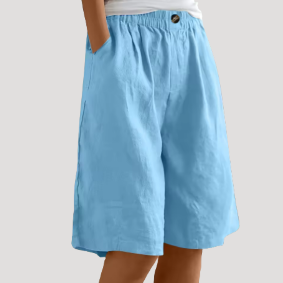 Lammie | Bermuda Shorts with Elastic Waist for Women