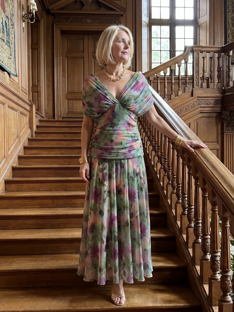 Cindy | Effortless flowy midi dress for timeless elegance