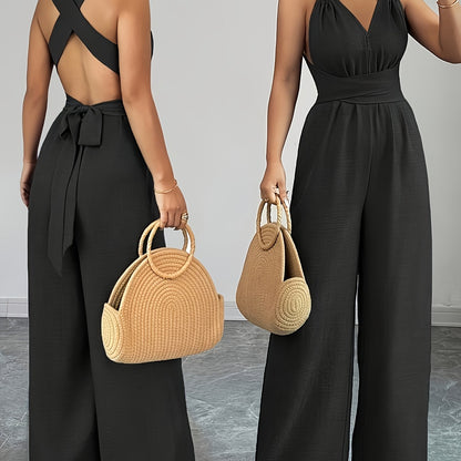 Emily | Elegant Linen and Cotton Jumpsuit