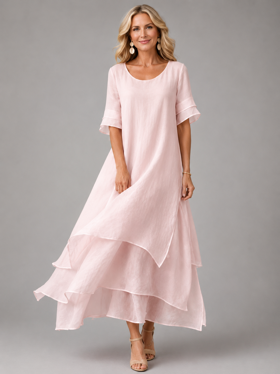 Aurelia | Effortless Ruffle Maxi Dress in Coastal Luxe