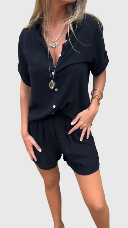 Women's 2 Piece Set | Short Sleeve Shorts