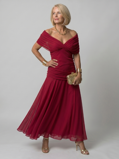 Cindy | Effortless flowy midi dress for timeless elegance