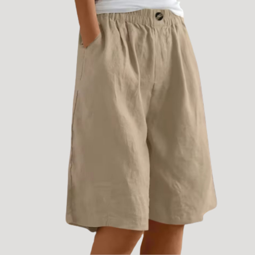 Lammie | Bermuda Shorts with Elastic Waist for Women