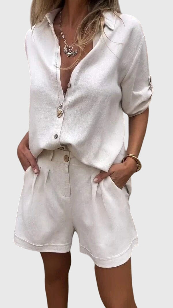 Women's 2 Piece Set | Short Sleeve Shorts