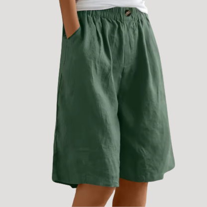 Lammie | Bermuda Shorts with Elastic Waist for Women