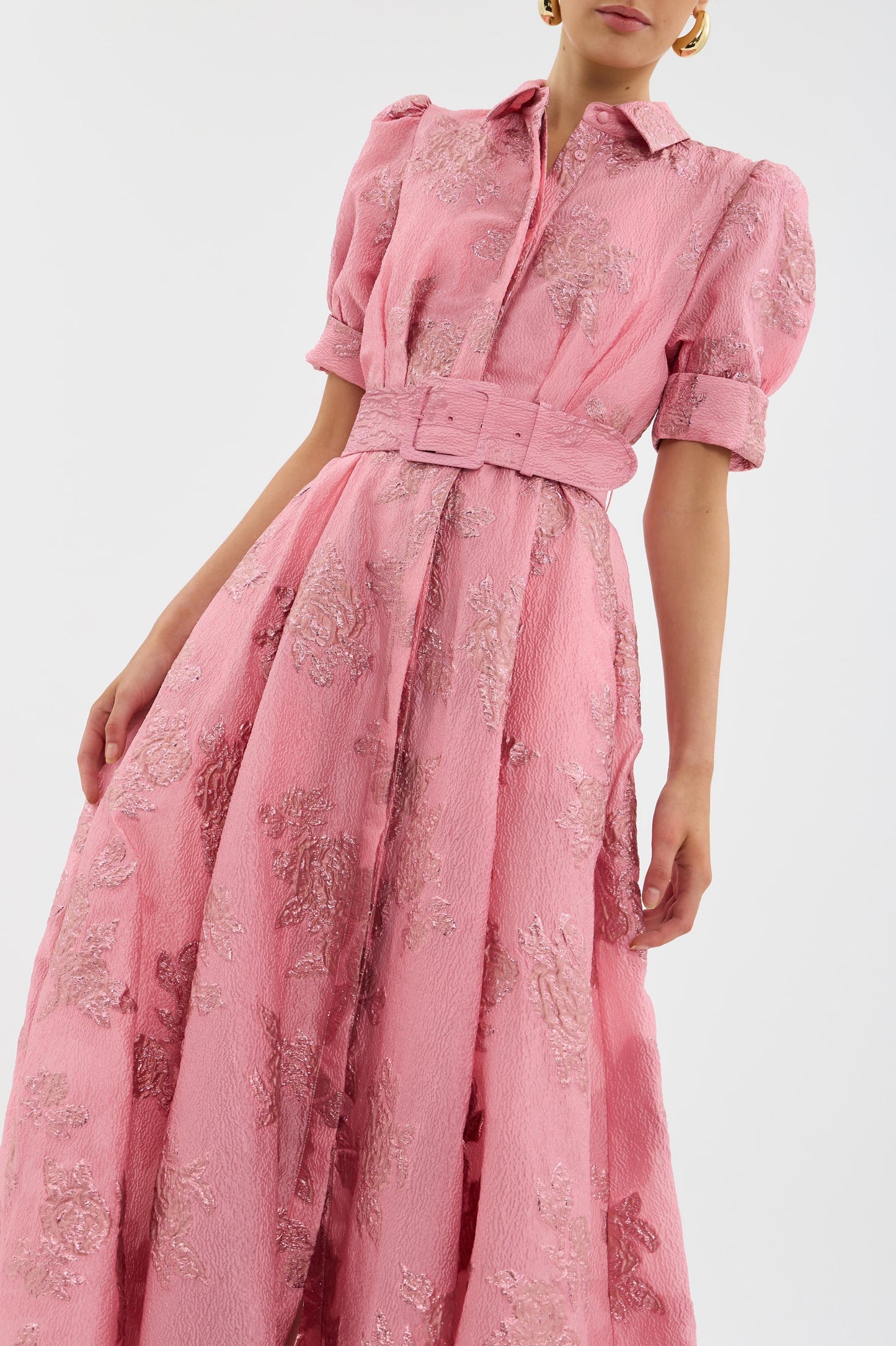 Anabella | Dress with Short Puff Sleeves