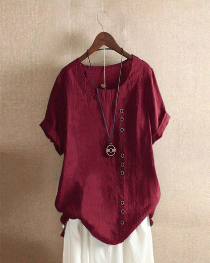 Beatrice | Effortless Chic Blouse with Button Accents
