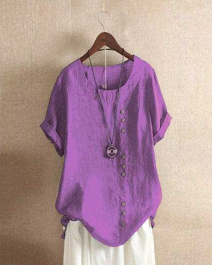 Beatrice | Effortless Chic Blouse with Button Accents
