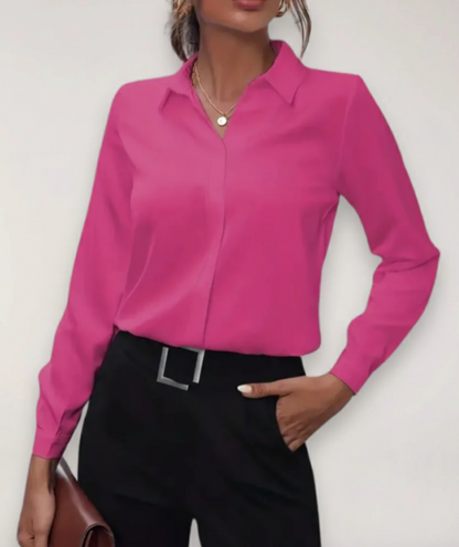 Bella | Chic Tailored Button-Up Blouse for Every Occasion