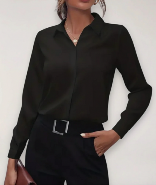 Charlotte | Chic Tailored Blouse with Stylish Buttons