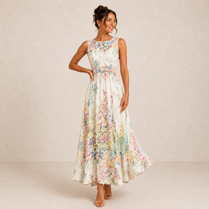 Isolde-May | Lace Trim Midi Dress