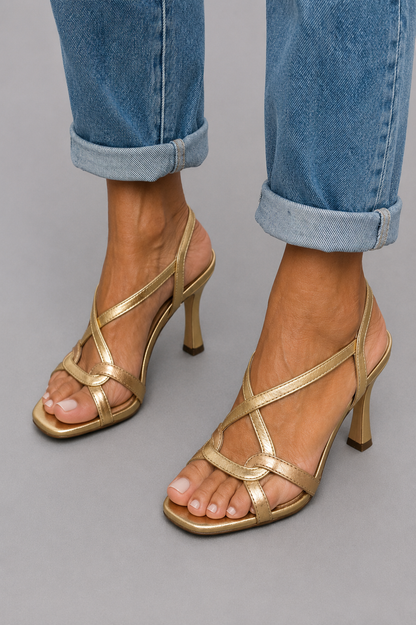 Elisabetta | Summer Charm Golden Sandals