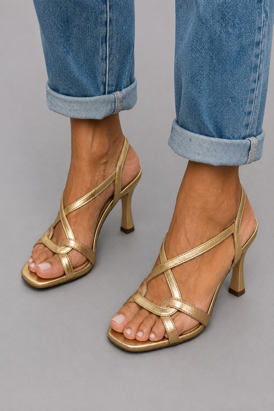 Elisabetta | Summer Charm Golden Sandals