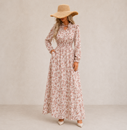 Nesta | Long Sleeve Maxi Dress