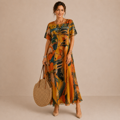 Guinevere | Chiffon Midi Dress