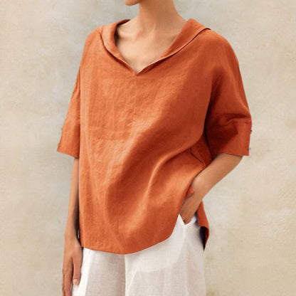 Clara | Effortlessly Chic Relaxed V-Neck Top